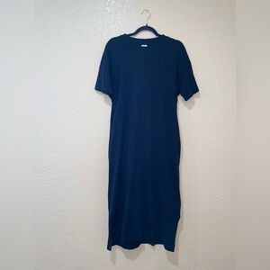 Black T-Shirt Midi Dress